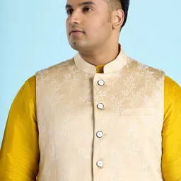 big hello - the plus life BIG HELLO Printed Nehru Jacket image 3