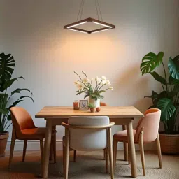 Atrium Brown Solid Wood LED Hanging Light by Symplify-picture-9