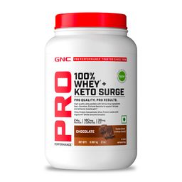 GNC Pro Performance 100% Whey + Keto Surge, 2 lb Chocolate-image-43
