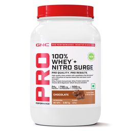 GNC Pro Performance 100% Whey + Nitro Surge,  2 lb  Chocolate -40