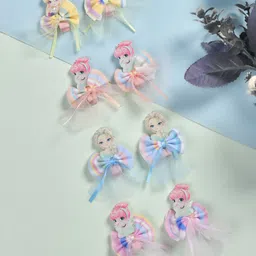 FUNKRAFTS Girls Set Of 8 Embellished Alligator Hair Clip-11