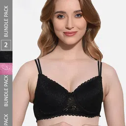 FIMS Pack of 2 Full Coverage Lightly Padded Bra With All Day Comfort-15