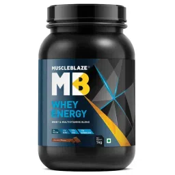 MuscleBlaze Whey Energy Protein Supplement Powder - Chocolate-picture-12
