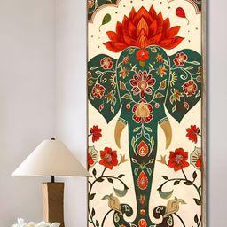 Art Street Green & Red 1 Piece Canvas Birds and Animals Wall Paintings-image-9