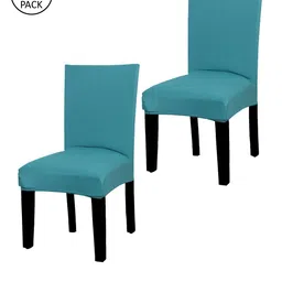 House of Quirk Elastic Chair Cover Stretch Protector Seat Slipcover - Green (Pack of 2)-30