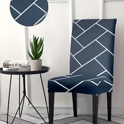 Aura Blue & White 6Pcs Printed Chair Covers-image-10