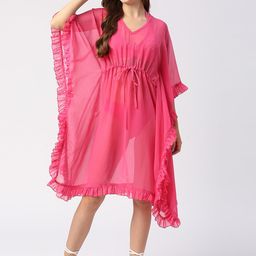 Smarty Pants Kaftan Swimwear Cover Up Top-picture-42