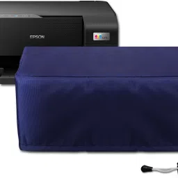 Cranique Dust Proof Nylon printer Cover For Epson EcoTank L3252 Printer - Blue Printer Cover-image-17