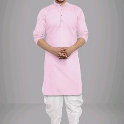 Men Cotton Blend Kurta Dhoti Set-image-106