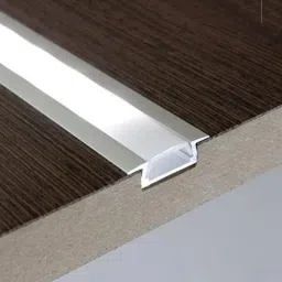 otslights 1 Mtr Concil Profile with Diffusesd Cover,End Cap, for LED Strip (17mm)Pack of 5 Recessed Ceiling Lamp image 2
