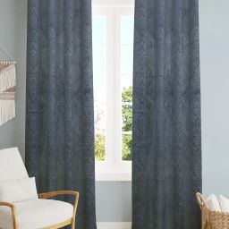214 cm (7 ft) Velvet Room Darkening Door Curtain (Pack Of 2)-image-22