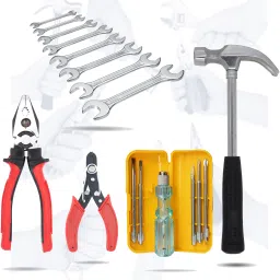 HGCM197M2 High Durable Claw Hammer with 5in1 Screwdriver| Wire Cutter|Wrench Set Hand Tool Kit-image-15
