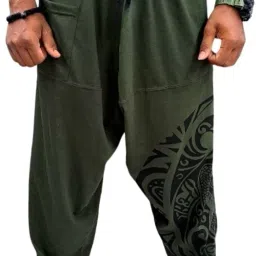 Printed Cotton Men Harem Pants-image-37