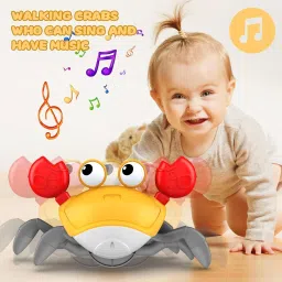 gex Electric Crab Walking Sensor Crawling Toy Colorful Lights & USB Rechargeable image 4