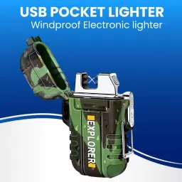 Explorer USB (Cigaratte Lighter)Windproof Flameless ARC Rechargeable LighterW310 Explorer USB (Cigaratte Lighter)Windproof Flameless ARC Rechargeable LighterW310 Pocket Lighter-image-21