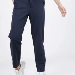 Women Solid Blue Track Pants-image-45