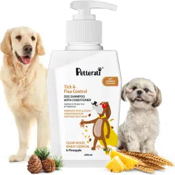 Tick & Flea Dog Shampoo for All Breeds | Removes Ticks | Flea and Tick | Cedar Wood, Wheat Germ Oil, Pineapple Dog Shampoo-0