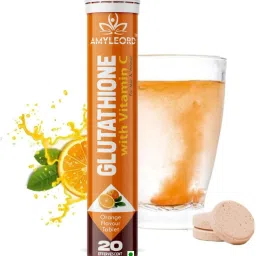 Glutathione & Vit C Help In Skin Glowing| effervescent tablets |Orange Flavour-24