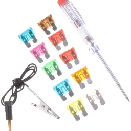 uptodateprouducts 10pcs Auto Plug in Fuse with Tester Clip Car Home Professional Tester Analog Battery Tester image 4
