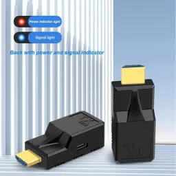 BKC HDMI Extender Over Cat5e/Cat6 to RJ45 Adapter Wireless Ethernet Lan Adapter compatible with Linux, Mac, Windows image 2