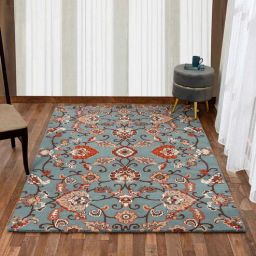 presto Blue Traditional Wool 8 ft x 10 ft Hand Tufted Carpet-picture-43