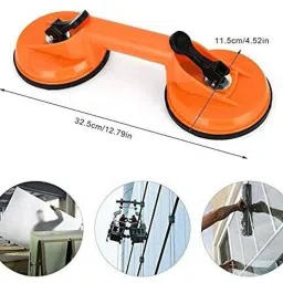 Glass Suction Cup Red PlasticTile Floor Extractor 11.5cm Lever Tool Lever Tool-16