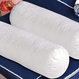 Round Microfibre Solid Bolster Pack of 2-image-84