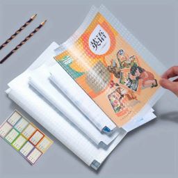 Self Adhesive Transparent Book Cover 30pcs -3 Different Size Book Binding Cover Book Cover-image-66