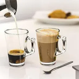 Pack of 6 Glass Zylam Crystal Tea and Coffee Mug Glass Cup for Tea and Coffee 130 ml, Set of (6)-12
