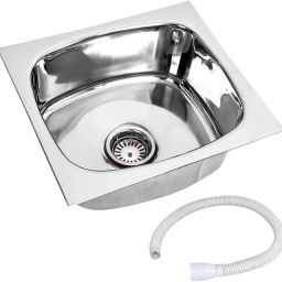 Premium Quality Kitchen Sink 18X16X9 inch Kitchen Sink Glossy Finish Stainless Steel Sink 85 Vessel Sink-image-61