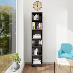 Bookshelf Multipurpose Home Decor Storage Rack Showcase Engineered Wood Open Book Shelf-image-60