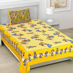 150 TC Cotton Single Cartoon Flat Bedsheet-picture-28