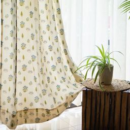 urban space 213 cm (7 ft) Cotton Room Darkening Door Curtain (Pack Of 2)-picture-9