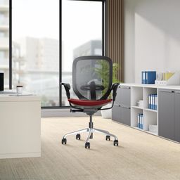 godrej interio Ace Full Back Fabric Office Arm Chair-picture-42