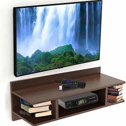 Wall set top box stand tv twitter MDF (Medium Density Fiber), Wooden Wall Shelf-picture-13