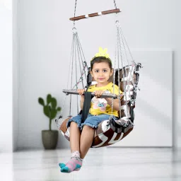 Baby Swing For Kids Folding & Washable 1-5 Years With Safety Belt-11