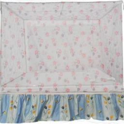 HDPE - High Density Poly Ethylene Adults Washable PRINTED WHITE OF SIZE 4x6.5 FEET Mosquito Net-picture-0