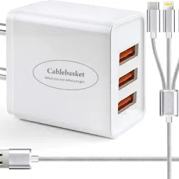 Wall Charger Accessory Combo for Charge All Phones Bluetooth Smartwatch, Powerbank & other Devices Simultaneously-image-16