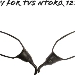Power Dual Mirror, Rear View Mirror For TVS Universal For Bike-5