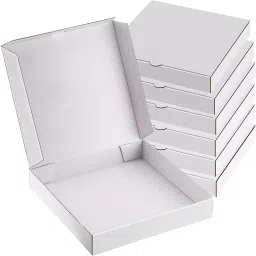 jia industries Pizza Box Cardboard, Craft Paper, Paper Paperboard Box Disposable Take Out Containers to Go Box for size :-7x7x1.5inch Packaging Box image 3