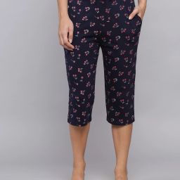 Women Dark Blue Capri-image-79