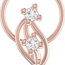 avsar Malika 14kt Cubic Zirconia Rose Gold Nose Wire-image-21