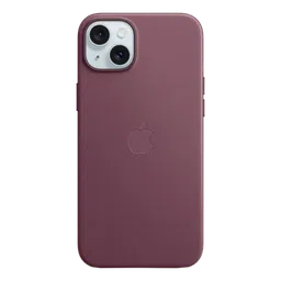 Apple Soft FineWoven Back Cover for Apple iPhone 15 Plus (MagSafe Charging Support, Mulberry)-image-55