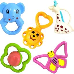 Rattles for Babies Non-toxic Essential Teething Sound Rattle Set Of 5 Rattle-image-59