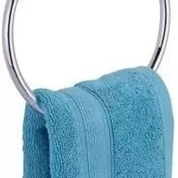 Stainless Steel Round Towel Ring for Bathroom/Napkin-Towel Hanger- Pack of 1 SILVER Towel Holder-image-73