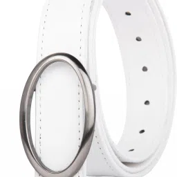 Women Casual White Artificial Leather Belt-image-61