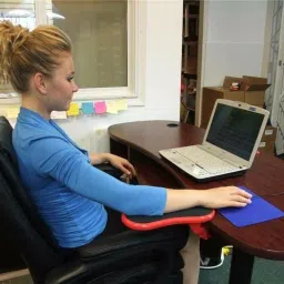 GADGETWEAR Adjustable Computer Laptop Arm Rest Table Armrest Support Stand Rests foam Type Arm Rest Pad Wrist Rest image 5