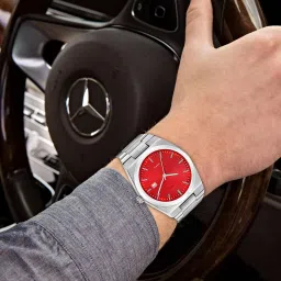 vamkora Analog Watch - For Men Red Dial Date Function VM-LR161 image 4