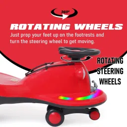 pandaoriginals Train Musical Front Lights with Backrest Superior Quality Smooth Wheels Car Non Battery Operated Ride On image 4