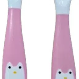 New type Baby Feeding Food Training Spoon baby spoon fork set with Portable Case- Silicone Plastic-26